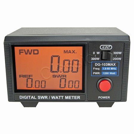 DG-103 MAX Digital SWR Power Meter 1,6-60 MHz 1200 W